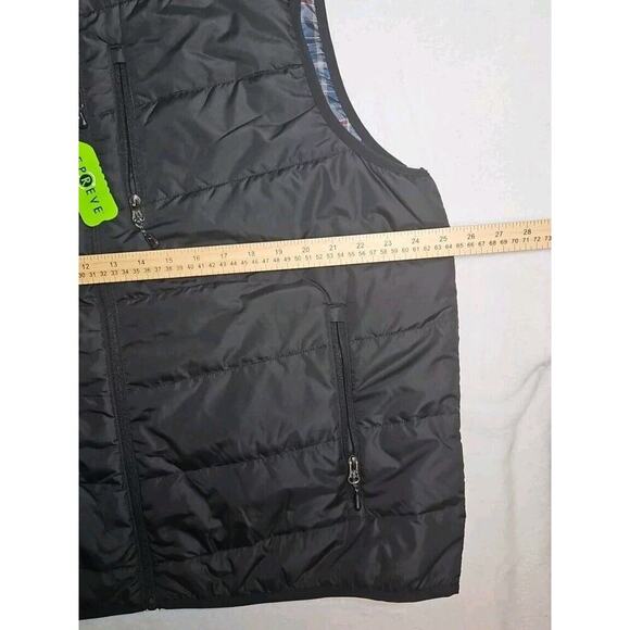 Free Country Quilted UL Puffer Vest Men XXL Black Synthetic Hike Camp Fish Trail - Picture 7 of 10